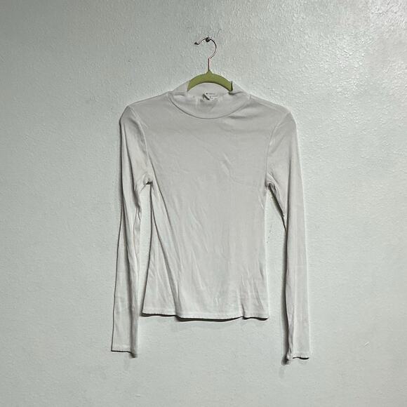 By Together White Long Sleeve Mock Neck Turtleneck Sz S - Picture 2 of 9